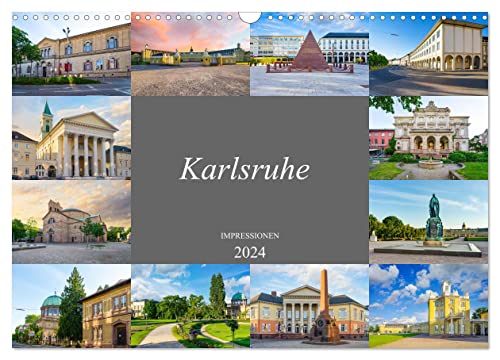Karlsruhe Impressionen (Wandkalender 2024 DIN A3 quer), CALVENDO Monatskalender von CALVENDO