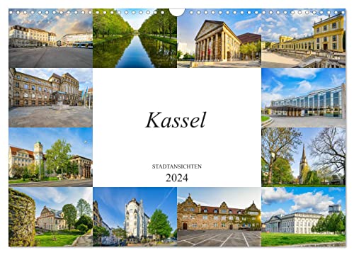 Kassel Stadtansichten (Wandkalender 2024 DIN A3 quer), CALVENDO Monatskalender