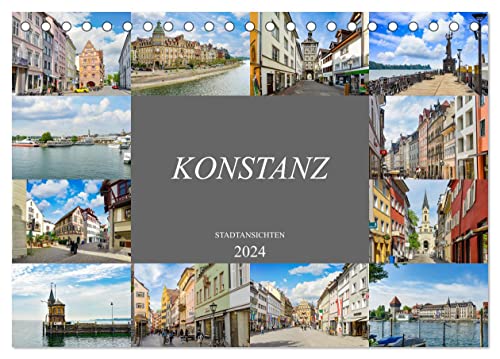Konstanz Stadtansichten (Tischkalender 2024 DIN A5 quer), CALVENDO Monatskalender von CALVENDO