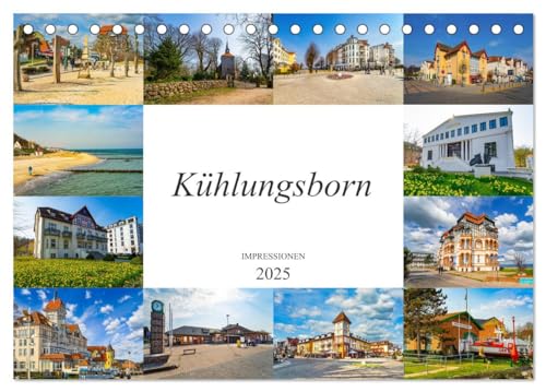 Kühlungsborn Impressionen (Tischkalender 2025 DIN A5 quer), CALVENDO Monatskalender
