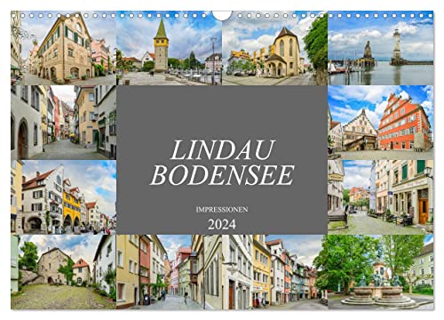 Lindau Bodensee Impressionen (Wandkalender 2024 DIN A3 quer), CALVENDO Monatskalender