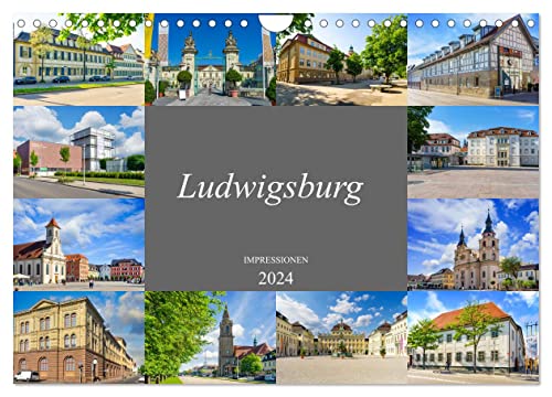 Ludwigsburg Impressionen (Wandkalender 2024 DIN A4 quer), CALVENDO Monatskalender