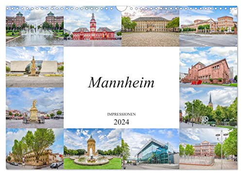 Mannheim Impressionen (Wandkalender 2024 DIN A3 quer), CALVENDO Monatskalender von CALVENDO