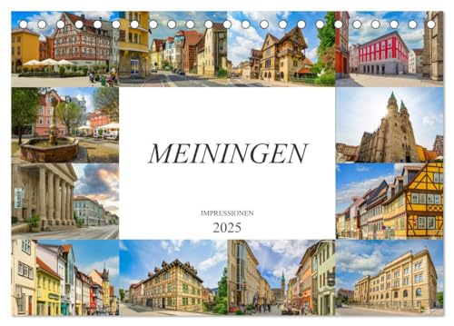 Meiningen Impressionen (Tischkalender 2025 DIN A5 quer), CALVENDO Monatskalender von CALVENDO