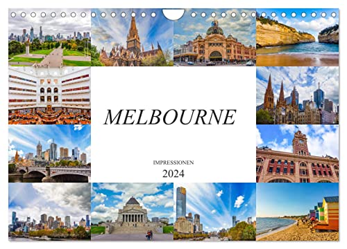 Melbourne Impressionen (Wandkalender 2024 DIN A4 quer), CALVENDO Monatskalender von CALVENDO