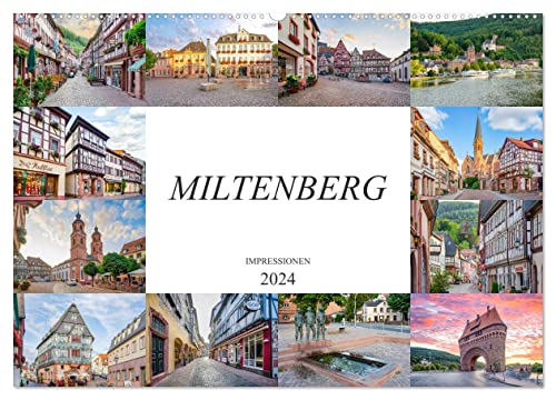 Miltenberg Impressionen (Wandkalender 2024 DIN A2 quer), CALVENDO Monatskalender