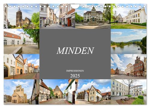 Minden Impressionen (Wandkalender 2025 DIN A4 quer), CALVENDO Monatskalender