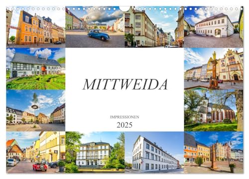 Mittweida Impressionen (Wandkalender 2025 DIN A3 quer), CALVENDO Monatskalender von CALVENDO