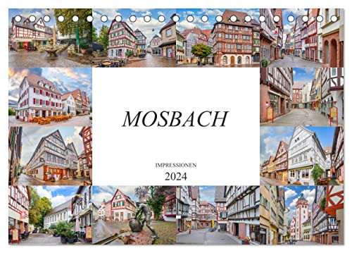 Mosbach Impressionen (Tischkalender 2024 DIN A5 quer), CALVENDO Monatskalender