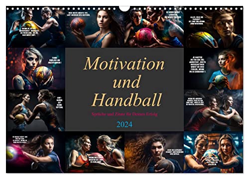 Motivation und Handball (Wandkalender 2024 DIN A3 quer), CALVENDO Monatskalender