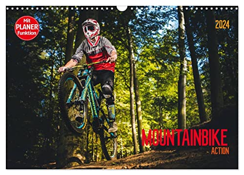 Mountainbike Action (Wandkalender 2024 DIN A3 quer), CALVENDO Monatskalender