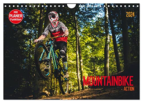 Mountainbike Action (Wandkalender 2024 DIN A4 quer), CALVENDO Monatskalender von CALVENDO