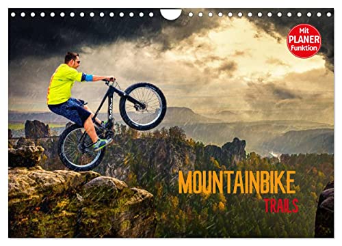 Mountainbike Trails (Wandkalender 2024 DIN A4 quer), CALVENDO Monatskalender von CALVENDO
