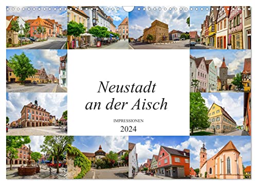 Neustadt an der Aisch Impressionen (Wandkalender 2024 DIN A3 quer), CALVENDO Monatskalender