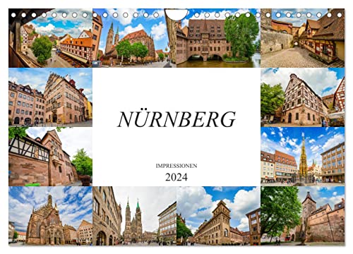 Nürnberg Impressionen (Wandkalender 2024 DIN A4 quer), CALVENDO Monatskalender von CALVENDO