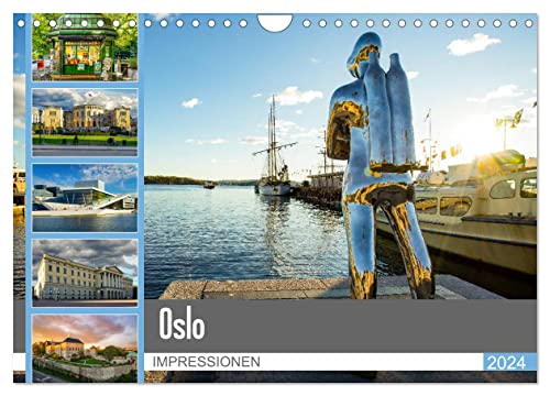 Oslo Impressionen (Wandkalender 2024 DIN A4 quer), CALVENDO Monatskalender von CALVENDO