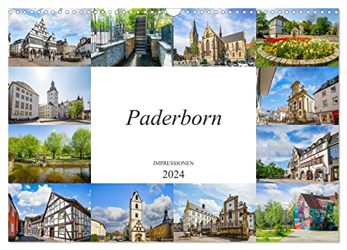 Paderborn Impressionen (Wandkalender 2024 DIN A3 quer), CALVENDO Monatskalender von CALVENDO