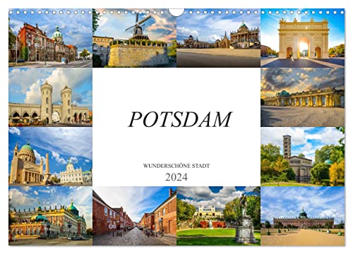 Potsdam Wunderschöne Stadt (Wandkalender 2024 DIN A3 quer), CALVENDO Monatskalender