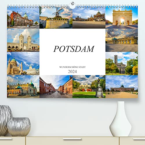 Potsdam Wunderschöne Stadt (hochwertiger Premium Wandkalender 2024 DIN A2 quer), Kunstdruck in Hochglanz