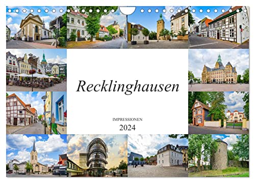 Recklinghausen Impressionen (Wandkalender 2024 DIN A4 quer), CALVENDO Monatskalender von CALVENDO