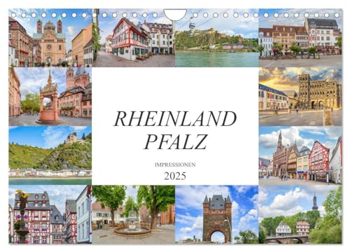 Rheinland Pfalz Impressionen (Wandkalender 2025 DIN A4 quer), CALVENDO Monatskalender