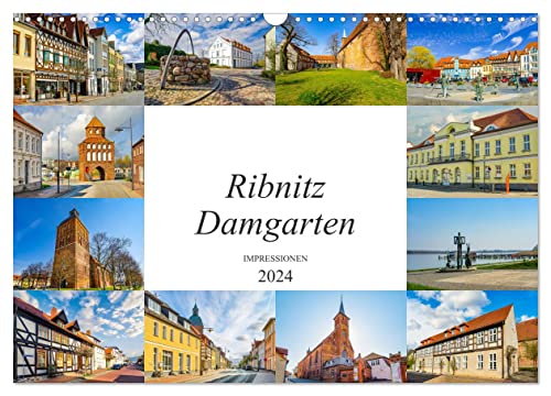 Ribnitz Damgarten Impressionen (Wandkalender 2024 DIN A3 quer), CALVENDO Monatskalender