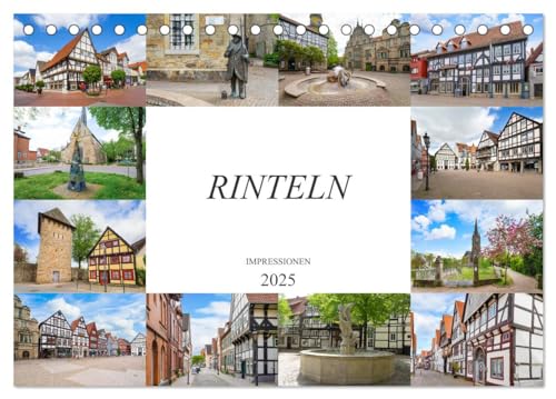 Rinteln Impressionen (Tischkalender 2025 DIN A5 quer), CALVENDO Monatskalender