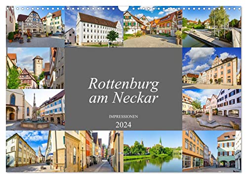 Rottenburg am Neckar Impressionen (Wandkalender 2024 DIN A3 quer), CALVENDO Monatskalender von CALVENDO