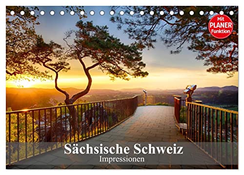 Sächsische Schweiz – Impressionen (Tischkalender 2024 DIN A5 quer), CALVENDO Monatskalender
