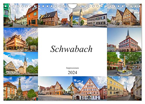 Schwabach Impressionen (Wandkalender 2024 DIN A4 quer), CALVENDO Monatskalender von CALVENDO