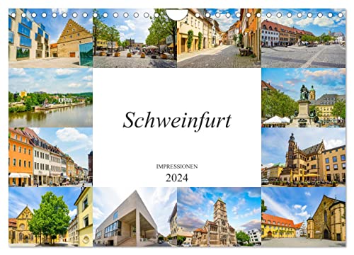 Schweinfurt Impressionen (Wandkalender 2024 DIN A4 quer), CALVENDO Monatskalender