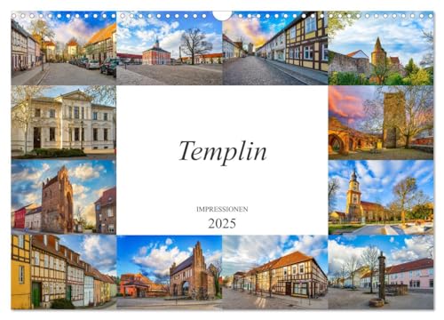 Templin Impressionen (Wandkalender 2025 DIN A3 quer), CALVENDO Monatskalender