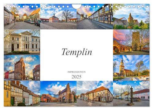 Templin Impressionen (Wandkalender 2025 DIN A4 quer), CALVENDO Monatskalender
