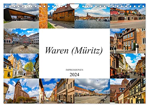 Waren Müritz Impressionen (Wandkalender 2024 DIN A4 quer), CALVENDO Monatskalender