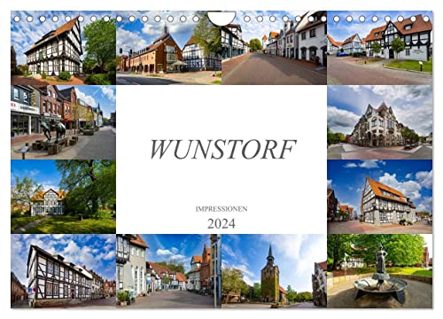 Wunstorf Impressionen (Wandkalender 2024 DIN A4 quer), CALVENDO Monatskalender