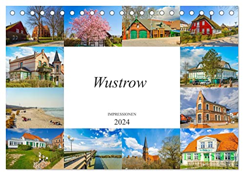 Wustrow Impressionen (Tischkalender 2024 DIN A5 quer), CALVENDO Monatskalender von CALVENDO