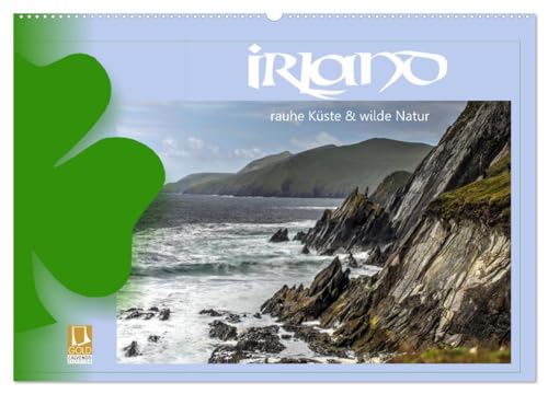 Irland - Rauhe Küste und Wilde Natur (Wandkalender 2025 DIN A2 quer), CALVENDO Monatskalender: Irland - ein Land voller Mystik und faszinierender Landschaften entlang des Wild Atlantic Way. von CALVENDO