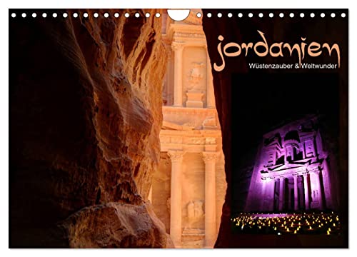 Jordanien - Wüstenzauber & Weltwunder (Wandkalender 2024 DIN A4 quer), CALVENDO Monatskalender von CALVENDO
