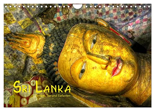 Sri Lanka - Tempel, Tee und Elefanten (Wandkalender 2024 DIN A4 quer), CALVENDO Monatskalender von CALVENDO