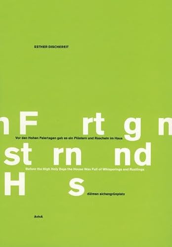 Vor den hohen Feiertagen gab es ein Flüstern und Rascheln im Haus: Eichengrün-Platz, Dülmen. Deutsch-Englisch