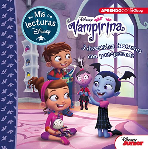 Vampirina. 3 divertidas historias con pictogramas (Mis lecturas Disney): Murcielaguitis | Retrato de una vampira | La fiesta de pijamas: 3 divertidas ... y La fiesta de pijamas (Aprendo con Disney)