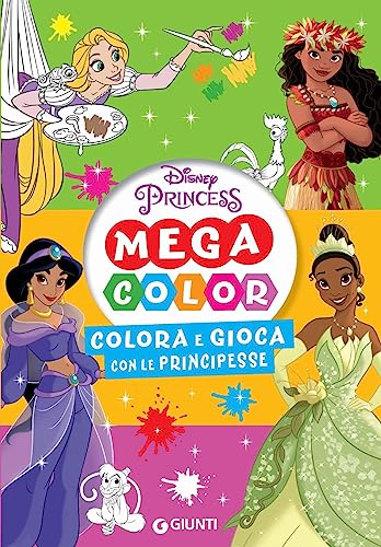 Colora e gioca con le principesse. Mega color. Disney princess. Ediz. illustrata (Disney time)