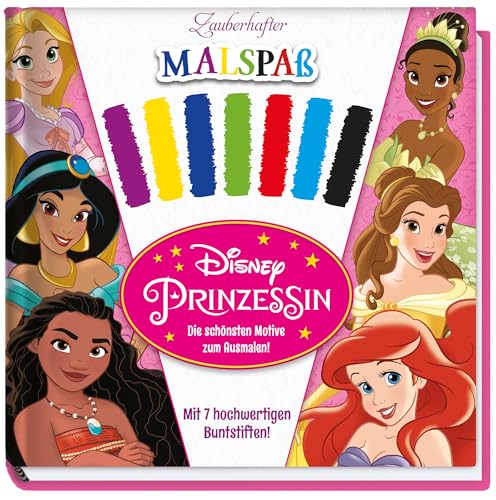 Disney Prinzessin: Zauberhafter Malspaß – Die schönsten Motive zum Ausmalen: Klappset mit Malblock und 7 Holzstiften Disney Prinzessin: Zauberhafter Malspaß – Die schönsten Motive zum Ausmalen: Klappset mit Malblock und 7 Holzstiften von Panini