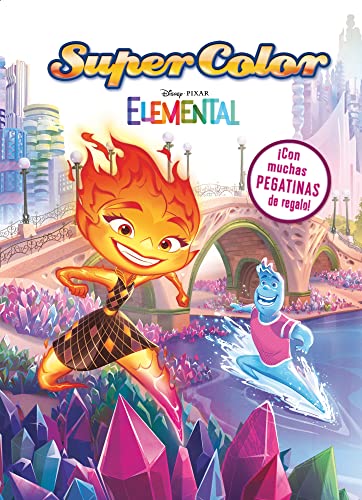Elemental. Supercolor: Libro para colorear con pegatinas (Disney. Elemental) von LIBROS DISNEY EDITORIAL