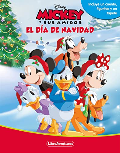Mickey y sus amigos. El día de Navidad. Libroaventuras: Incluye un tablero y figuras para jugar