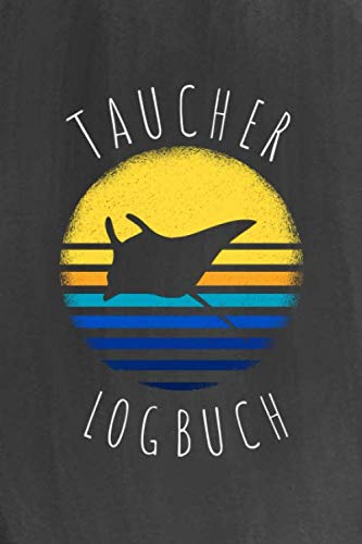 Taucher Logbuch: das praktische Divelog für 108 Tauchgänge - Tauchtagebuch - Format 6x9 (A5) - Sunset/Manta Rochen Soft-Cover Design von Independently published