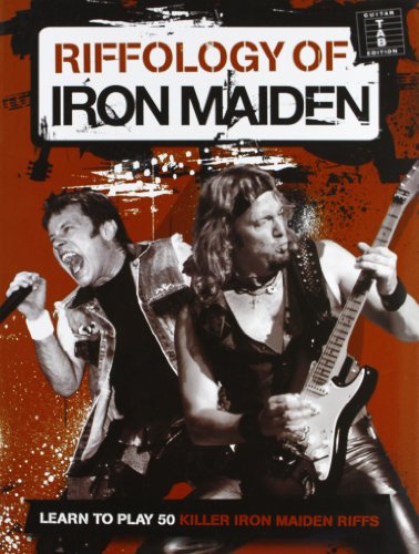 Riffology Of Iron Maiden Guitar: Noten, Lehrmaterial für Gitarre (Tab)