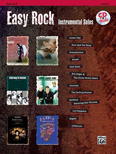 Easy Rock Instrumental Solos für Horn, Buch/CD von Alfred Music