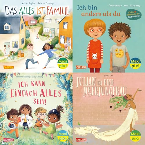 Maxi-Pixi-4er-Set 107: Du, ich und wir (4x1 Exemplar): 4 Minibücher für Kinder ab 3 Jahren (107) von Carlsen
