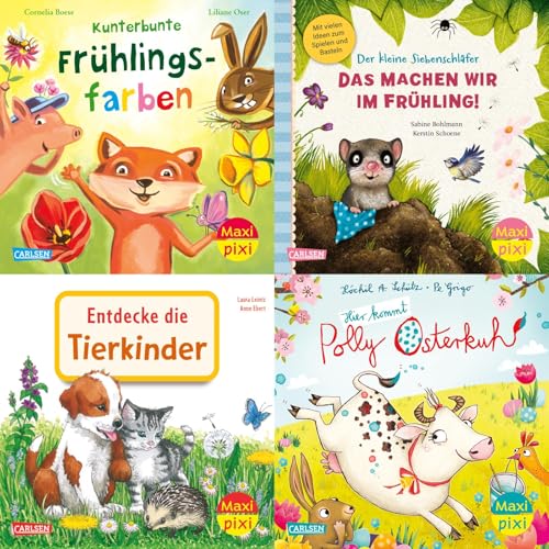 Maxi-Pixi-4er-Set 116: Bunter Frühlingsspaß (4x1 Exemplar) (116) von Carlsen